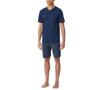Schiesser Schlafanzug Kurz V-Ausschnitt-Nightwear Set Ensemble de Pijama, Admiral_182200, 58 Hommes
