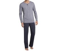 Schiesser Schlafanzug Lang' Pyjamaset Ensemble de Pijama, Gris Anthracite (203), 58 Homme