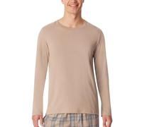 Schiesser Schlafshirt Langarm Rundhals-Mix + Relax Haut de Pijama, Marron_181189, 50 Homme