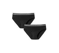 Schiesser sous-vêtement périodique Secret Care Protection de la Profondeur, Noir, 36 (Lot de 2) Femme