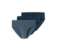 SCHIESSER Slip ' 95/5 ' bleu foncé / kaki / blanc, Taille S