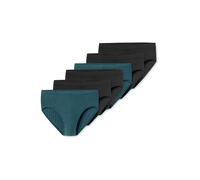 SCHIESSER Slip ' 95/5 ' bleu foncé / vert / pétrole, Taille M-L
