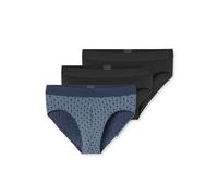 SCHIESSER Slip '95/5' bleu / noir, Taille M-L
