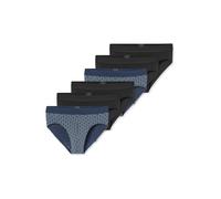 SCHIESSER Slip ' 95/5 ' bleu / noir, Taille M-L