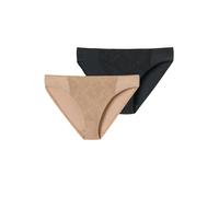 SCHIESSER Slip ' Air blickdichte Spitze ' beige / noir, Taille L-XL