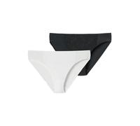 SCHIESSER Slip ' Air blickdichte Spitze ' noir / blanc, Taille L-XL