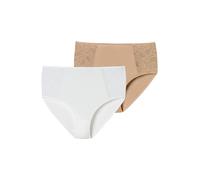 SCHIESSER Slip ' Air Spitze ' blanc, Taille M-L
