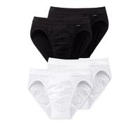 SCHIESSER Slip 'Authentic' noir / blanc, Taille S