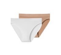 SCHIESSER Slip beige / blanc, Taille S