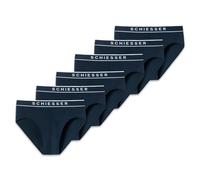 SCHIESSER Slip bleu / blanc, Taille XXL
