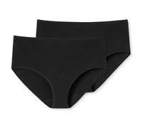 Schiesser Slip Dames 2er Paquet - Midi - Slip, Coton Stretch, Uni
