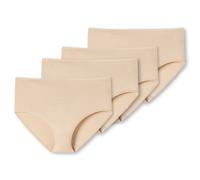 Schiesser Slip Dames 4er Paquet - Midi - Slip, Coton Stretch, Uni