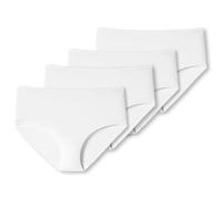 Schiesser Slip Dames 4er Paquet - Midi - Slip, Coton Stretch, Uni