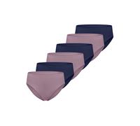 SCHIESSER Slip 'Essential' bleu foncé / mauve, Taille S
