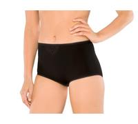 Schiesser - Slip Femme - Maxi (2er Pack) - Noir (schwarz 000) - FR : 46 (Taille fabricant : 44)