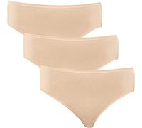 Schiesser - Slip Femme - Slip (3er Pack) - Beige (nude 410) - FR : 44 (Taille fabricant : 42)