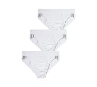 SCHIESSER Slip gris foncé / blanc cassé, Taille L-XL
