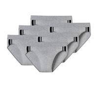 SCHIESSER Slip gris / noir, Taille L