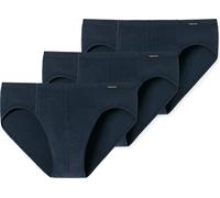 SCHIESSER Slip homme pack de 3 - Supermini, Rio-Slip, Essentials, Coton Stretch Bleu foncé 2XL