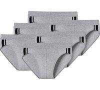 SCHIESSER Slip homme pack de 6 - Rio Slip 95/5, Coton Stretch, rayures latérales Gris L