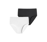 SCHIESSER Slip 'Invisible Soft' noir / blanc, Taille S-M