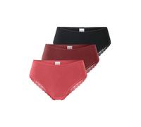 SCHIESSER Slip 'Modern Multipacks' corail / rouge cerise / noir, Taille S