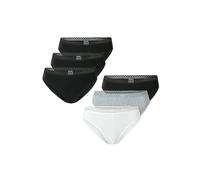 SCHIESSER Slip ' Modern Multipacks ' gris chiné / noir / blanc, Taille L