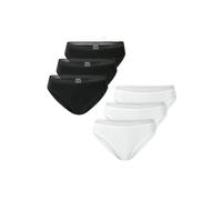 SCHIESSER Slip ' Modern Multipacks ' noir / blanc, Taille L