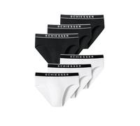 SCHIESSER Slip noir / blanc, Taille S