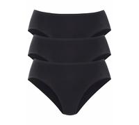 Schiesser - Slip Femme - Slip (3er Pack) - Noir (schwarz 000) - FR : 48 (Taille fabricant : 46)