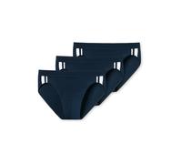 SCHIESSER Slip 'Rio' bleu foncé / blanc, Taille M-L