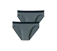 SCHIESSER Slip 'Rio' gris / noir, Taille XL