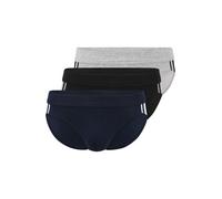 SCHIESSER Slip 'Rio' marine / gris chiné / noir, Taille XXL