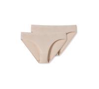 SCHIESSER Slip sable / blanc, Taille S-M
