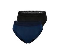 SCHIESSER Slip ' Schiesser Care ' bleu roi / noir, Taille S