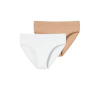 SCHIESSER Slip ' Unique Micro ' nude / blanc, Taille S-M