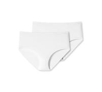 Schiesser Slips midi en Coton bio-95/5 Organique sous-vêtement, Blanc_174384, 42 (Lot de 2) Femme