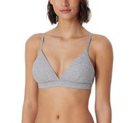 Schiesser Soft BH Organic Cotton-Pure Rib Soutien-Gorge de T-Shirt, Gris Mel_179915, 95A Femme