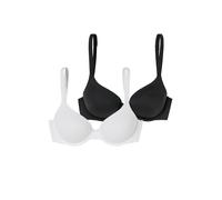 SCHIESSER Soutien-gorge ' BH mit Schale - Unique Micro ' noir / blanc, Taille 95