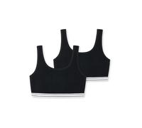 SCHIESSER Soutiens-gorge noir / blanc, Taille 164