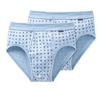 Schiesser Sportslip - 2 slips Homme - Bleu - Blau (802-air) - FR : Large (Taille Fabricant : L)