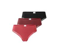 SCHIESSER String rouge cerise / rouge feu / noir, Taille XXL