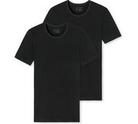 SCHIESSER T-shirt homme pack de 2 - série "95/5", col rond, S-XXL Noir XL
