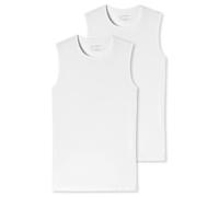 Schiesser 95/5 Organic Cotton Unterhemd mit Breiten Träger Rundhals sous-vêtement, Blanc, XXXL Homme
