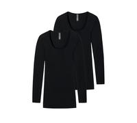 SCHIESSER T-shirt 'Luxury ' noir, Taille M