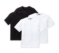 SCHIESSER T-Shirt noir / blanc, Taille XXXL