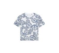 SCHIESSER T-Shirt ' SCHIESSER 150 YEARS ' bleu / blanc, Taille XXL
