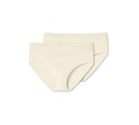 Schiesser Lot de 2 Midi sous-vêtement, crème, M Femme