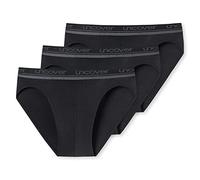 Schiesser Lot de 3 Slips Rio sous-vêtement, Noir, Homme