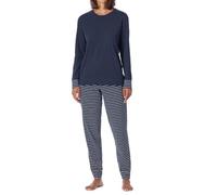 Schiesser Uncover Nightwear Ensemble de Pijama, Dunkelblau-gem_181753, 56 Femme